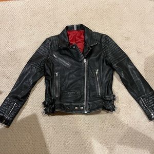 Top Shop Faux Leather Moto Jacket